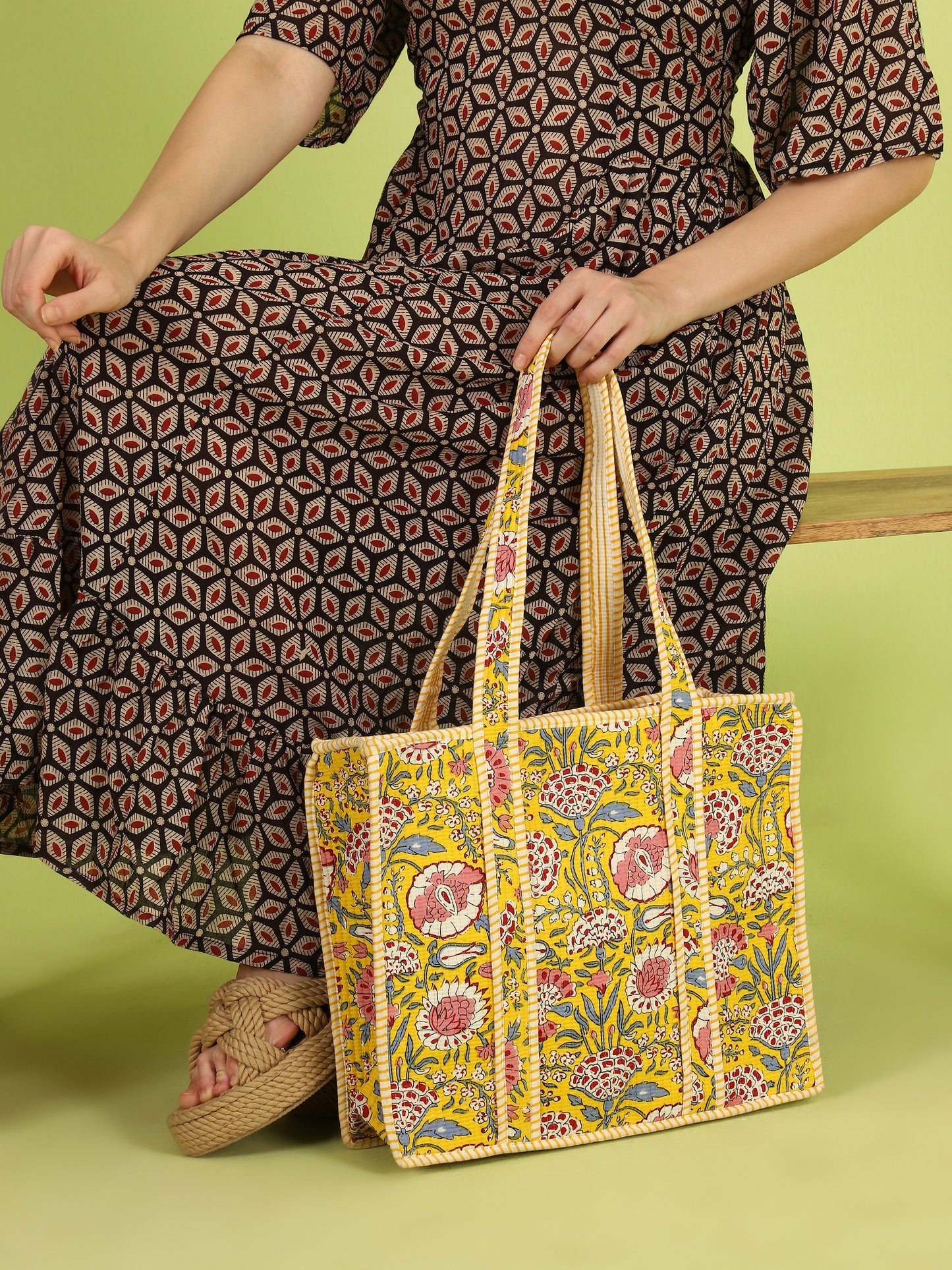 Suprabha Quilted Tote Bag