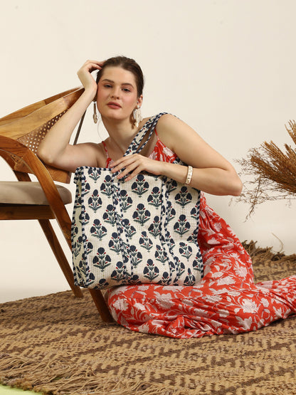 Indira Quilted Tote Bag