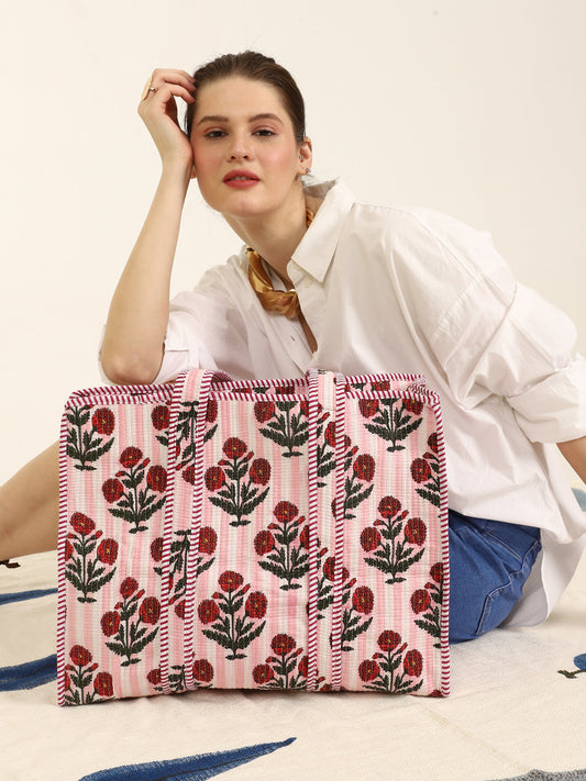 Gulbagh Quilted Tote Bag