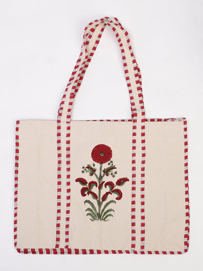 Kesariya Canvas Tote Bag