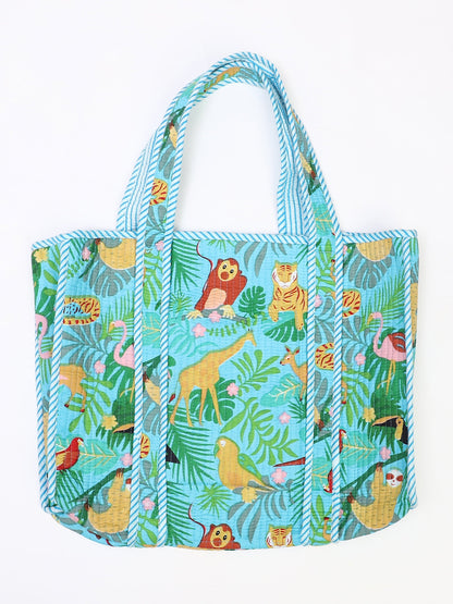 Vanika Quilted Tote Bag